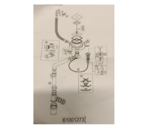 Сливная арматура (с клапан автоматом) для кухонной мойки - 61001273